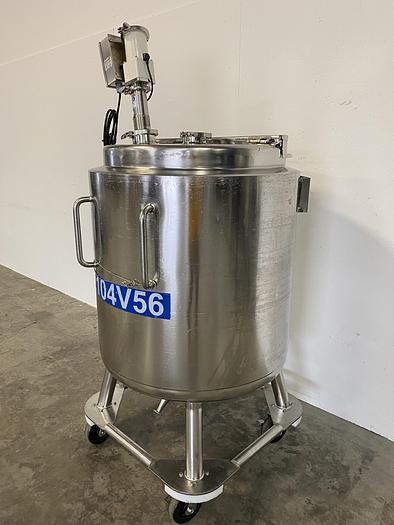 Used Precision 500 Liter Stainless Steel Insulated Mixing Tank w/ PharMix Agitator