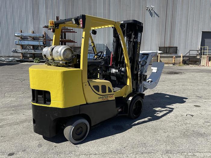 Used 10,000 POUND HYSTER MODEL S100FTBCS FORKLIFT 64" DIAMETER CASCADE CLAMP -PENDING