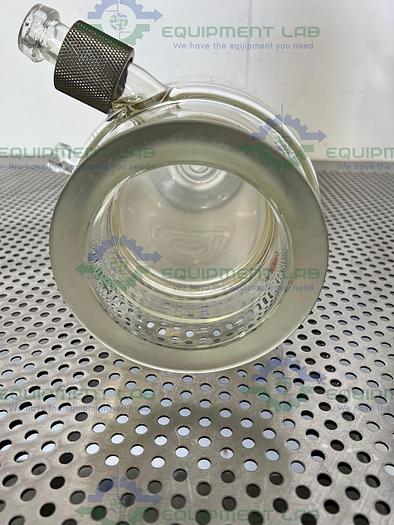 Used Lot of 2 - HEL  1 Liter Triple Wall Jacketed Glass Reactor w/ Valve