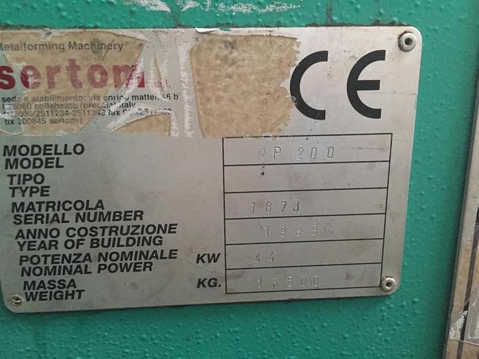 Usato PIEGAPROFILATI SERTOM PP 200