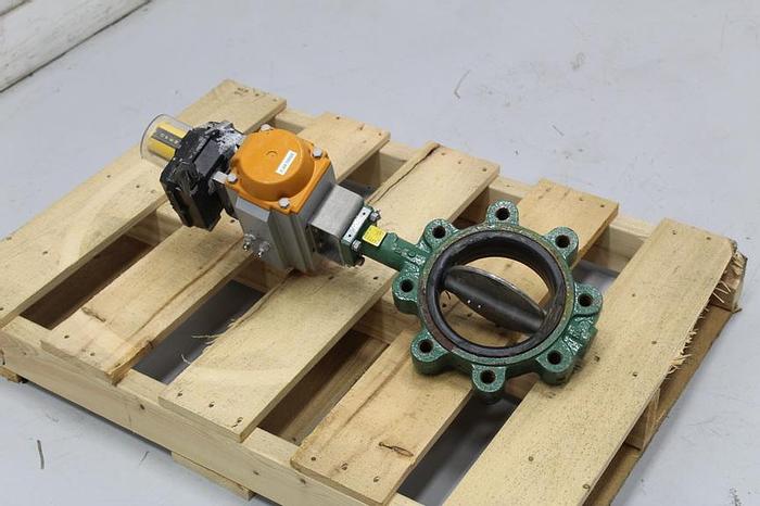 Used Center Line 6" Air Operated Butterfly Valve #42316
