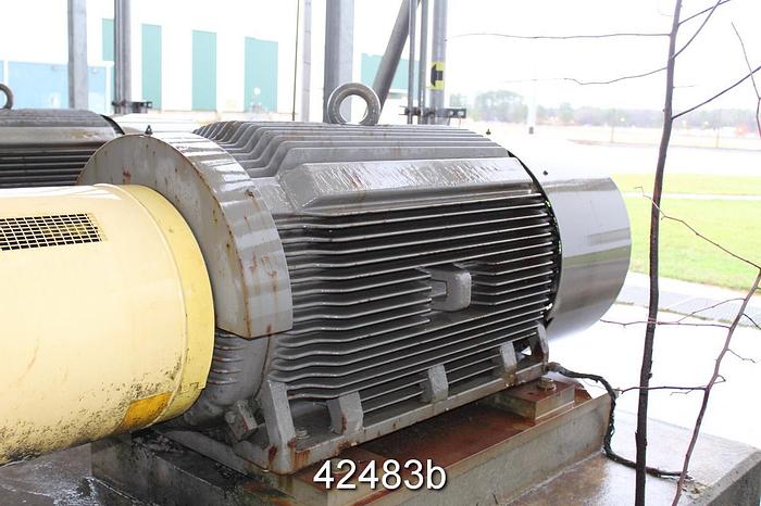 Used Toshiba 6DG400L1HH A/C Motor, 400 Hp, 1200 Rpm, 5010US Frame #42483