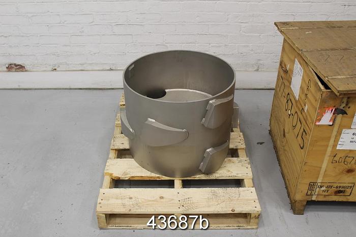 Used Black Clawson Stainless Steel UV200 Drum 450 Dolphin 8-Foil Solid Rotor #43687
