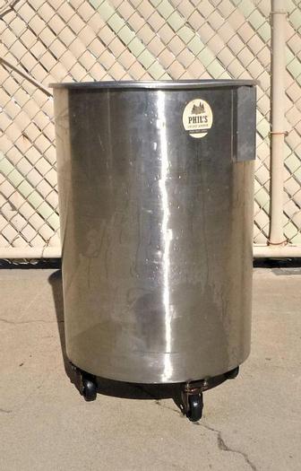 Used Tank, 28 Gallon, S/st, 18" x 25", Oscar Fisher, #S738932