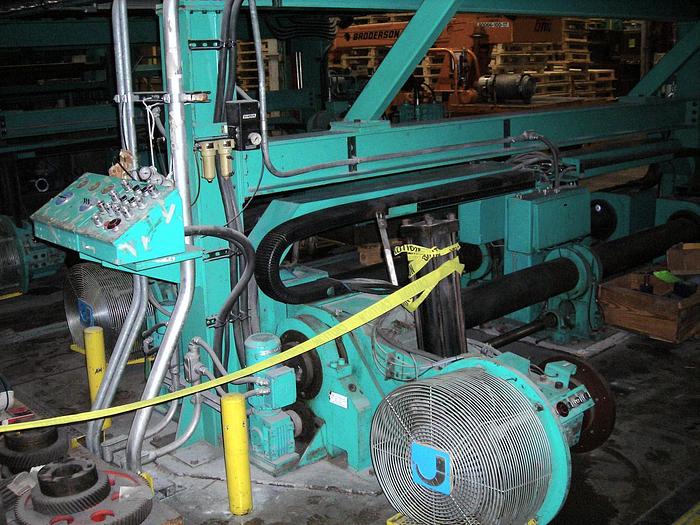 Used 98" (2.48M) JAGENBERG FE SHAFTLESS UNWIND STAND 60" OD-2 POSITION (2001)
