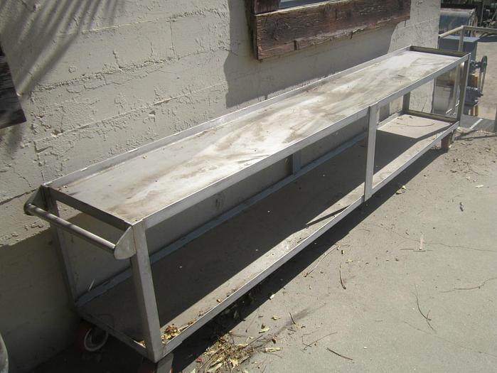 Used Cart, 16" x 108", 2 Shelves, S/st, #S739216