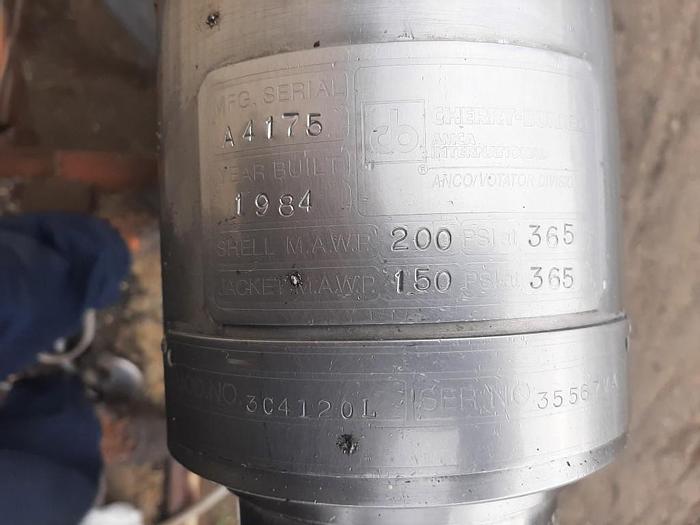 Used Heat Exchanger, Tube-in-tube, 4" X 9'10", 316 S/st, Jkt, B #L743695