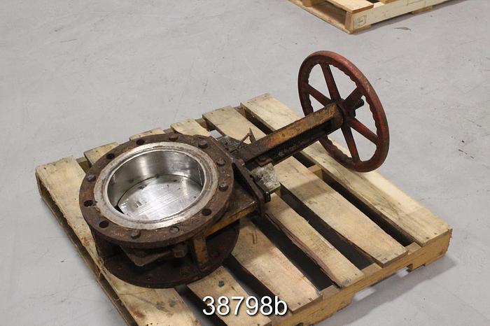 Used T. Mcavity And Sons 10" Hand Operated Knife Gate Valve, 7.25" Face to Face #38798