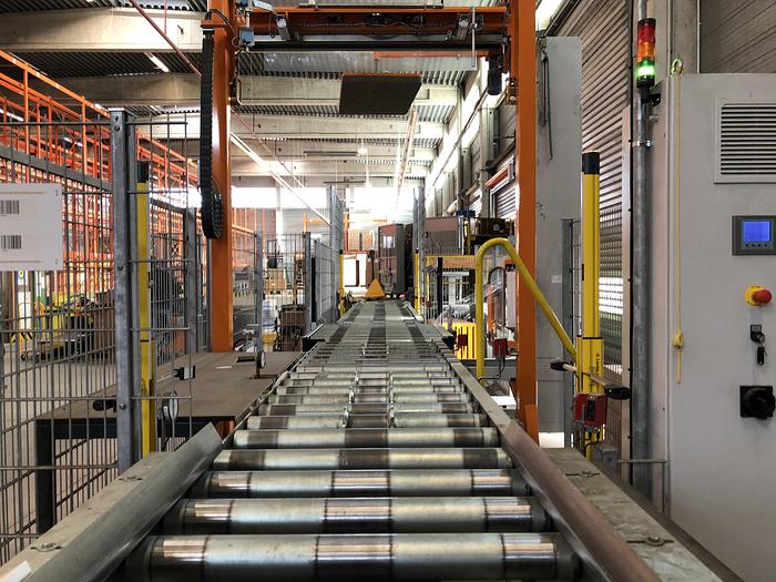 Gebraucht Palettenwickler mit Deckfolienspender