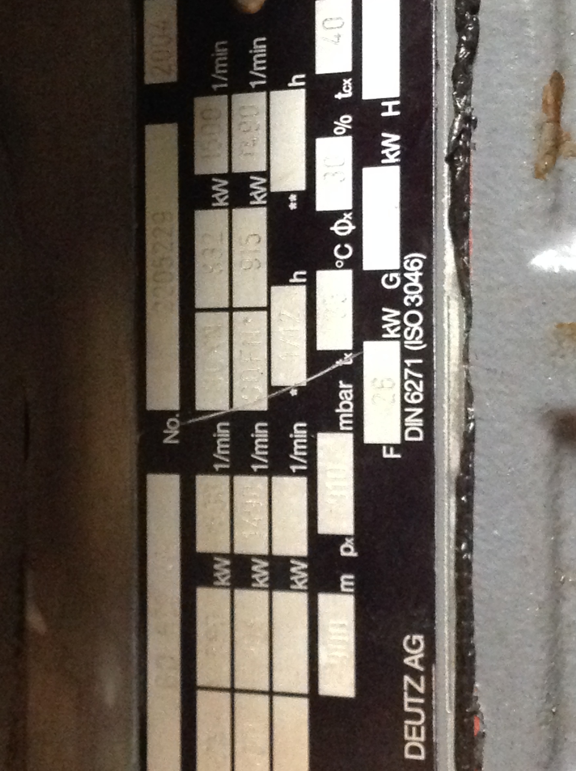 Used 2004 DEUTZ TBD 620-V8