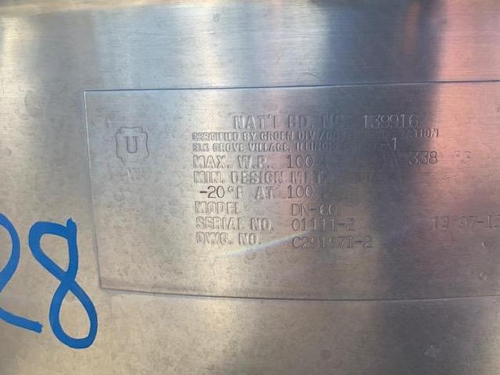 Used LEE 60 Jacketed Kettle Model DN6