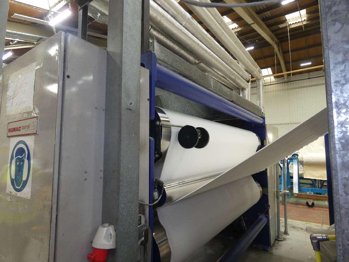 Used 2.4m Wumag Thermal Oil Heat Setting Two Bowl Calendar, 2001 / 2017
