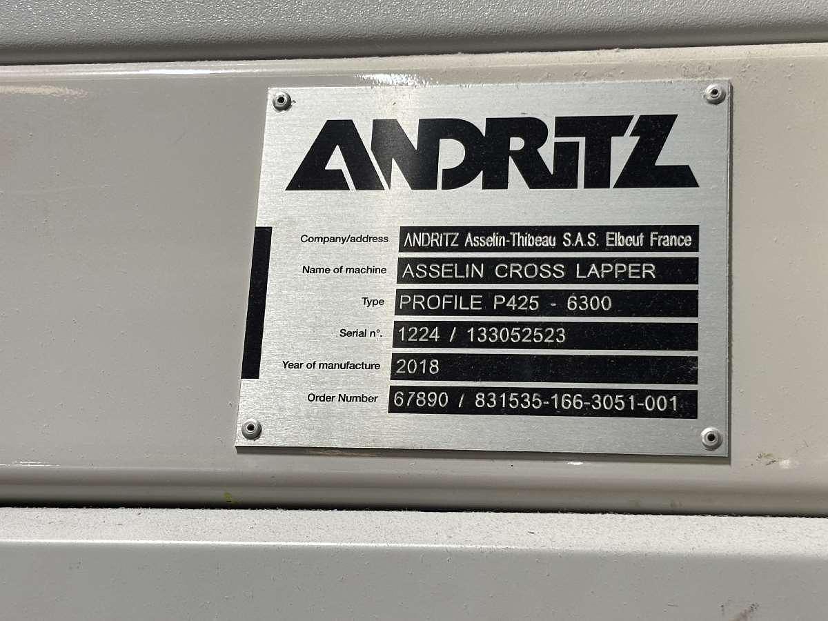 Used 1 x 5.5m Trutzschler and Fehrer Needle Punch Line, 2000-2018