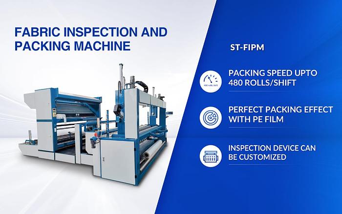 Fabric Inspection and Fabric Roll Packing Machine
