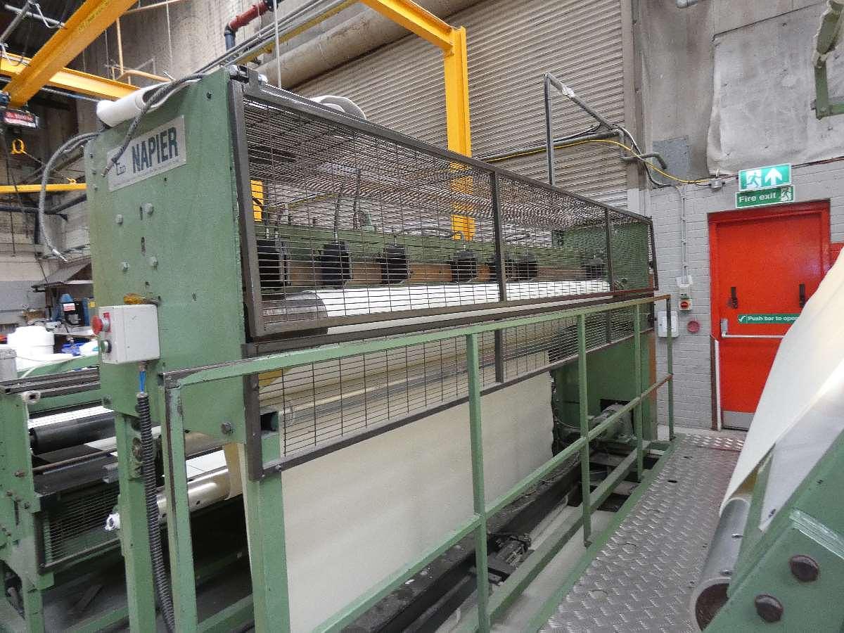 Used 1 x 2.5m Napier Longitudinal Slitter and Cross Cutter, 1999
