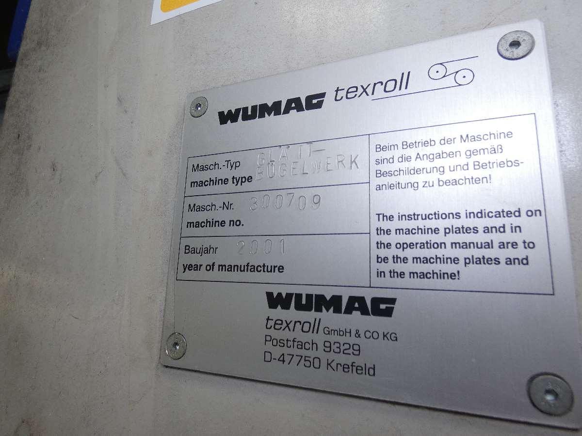 Used 2.4m Wumag Thermal Oil Heat Setting Two Bowl Calendar, 2001 / 2017