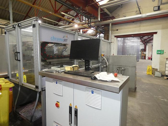 Used Zimmer Chromojet sample digital jet printing system