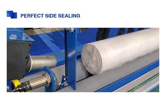 Semi-automatic Fabric Roll Packing Machine