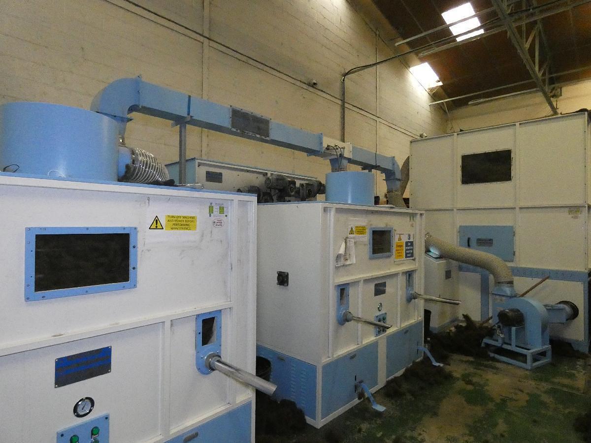 Used Fully automated fibre opening and filling machine