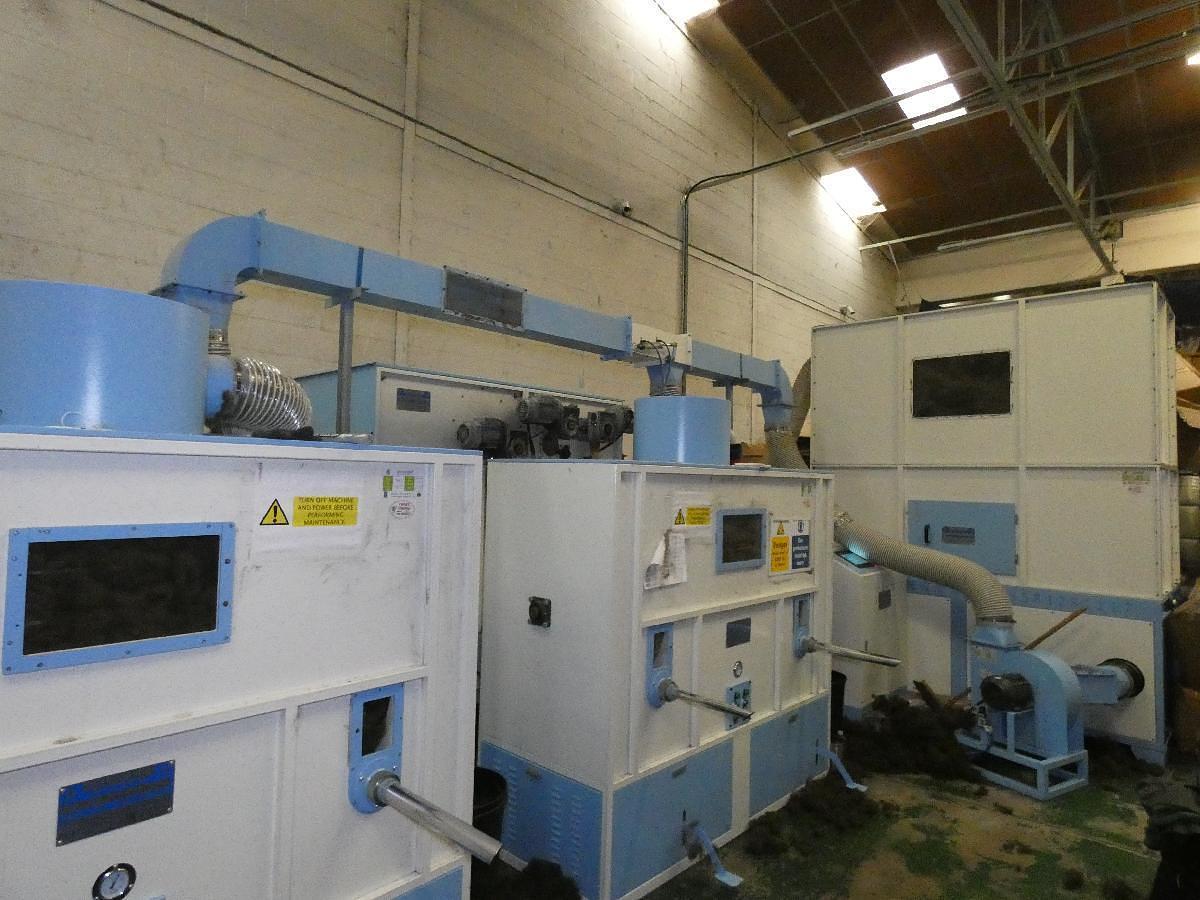 Used Fully automated fibre opening and filling machine