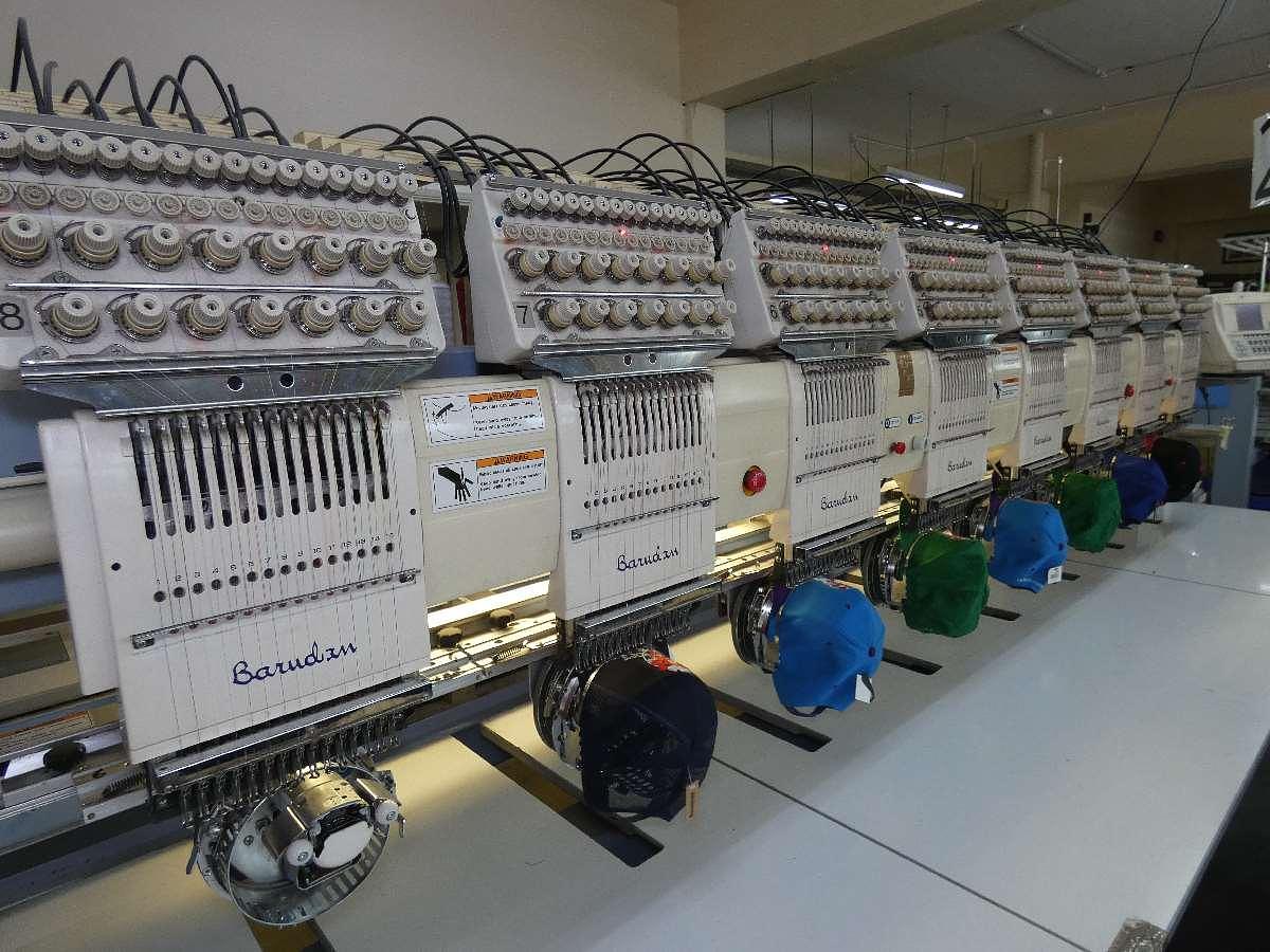 Used 3 x 8 head Barudan Embroidery machines