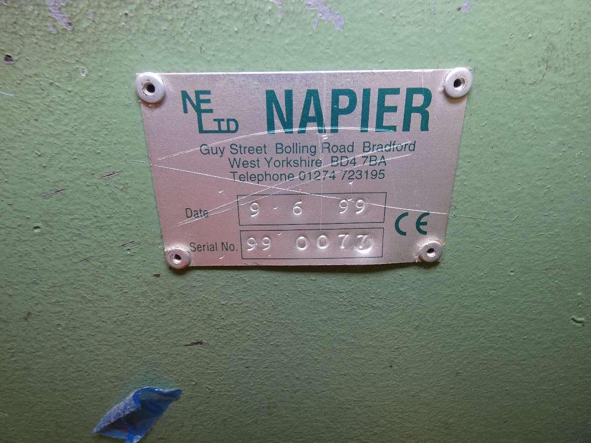 Used 1 x 2.5m Napier Longitudinal Slitter and Cross Cutter, 1999