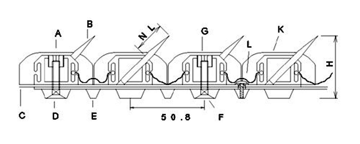 Carding, Spiked Lattice, PKS3020 (New)