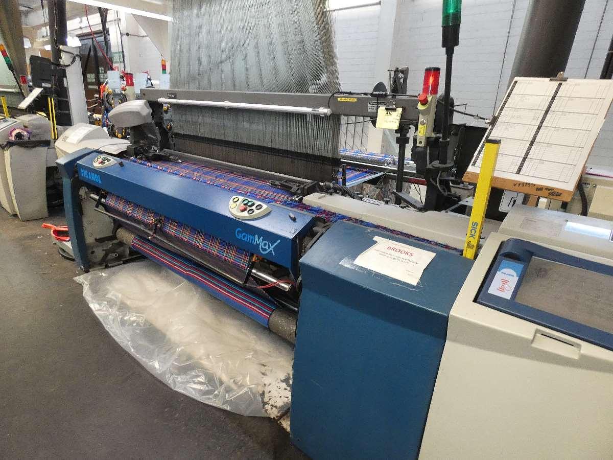 Used 2 x 1.9 Picanol Gammax looms with Staubli Jacquard type CX880, 2005 