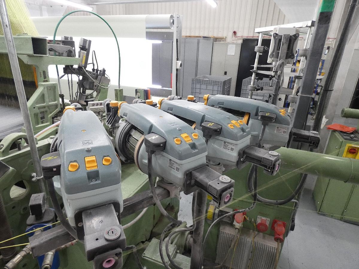 Used 2 x 2.2m Dornier jacquard looms, HTVS4/J with Bonas Jacquard (1344 hooks), 1997