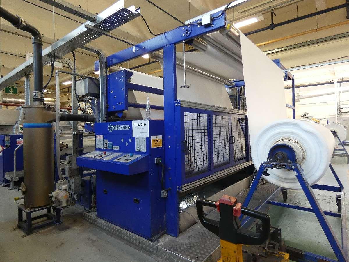 Used 1 x 2.4m Bruckner 8 Bay Gas Stenter with Impregnation padder, 2011