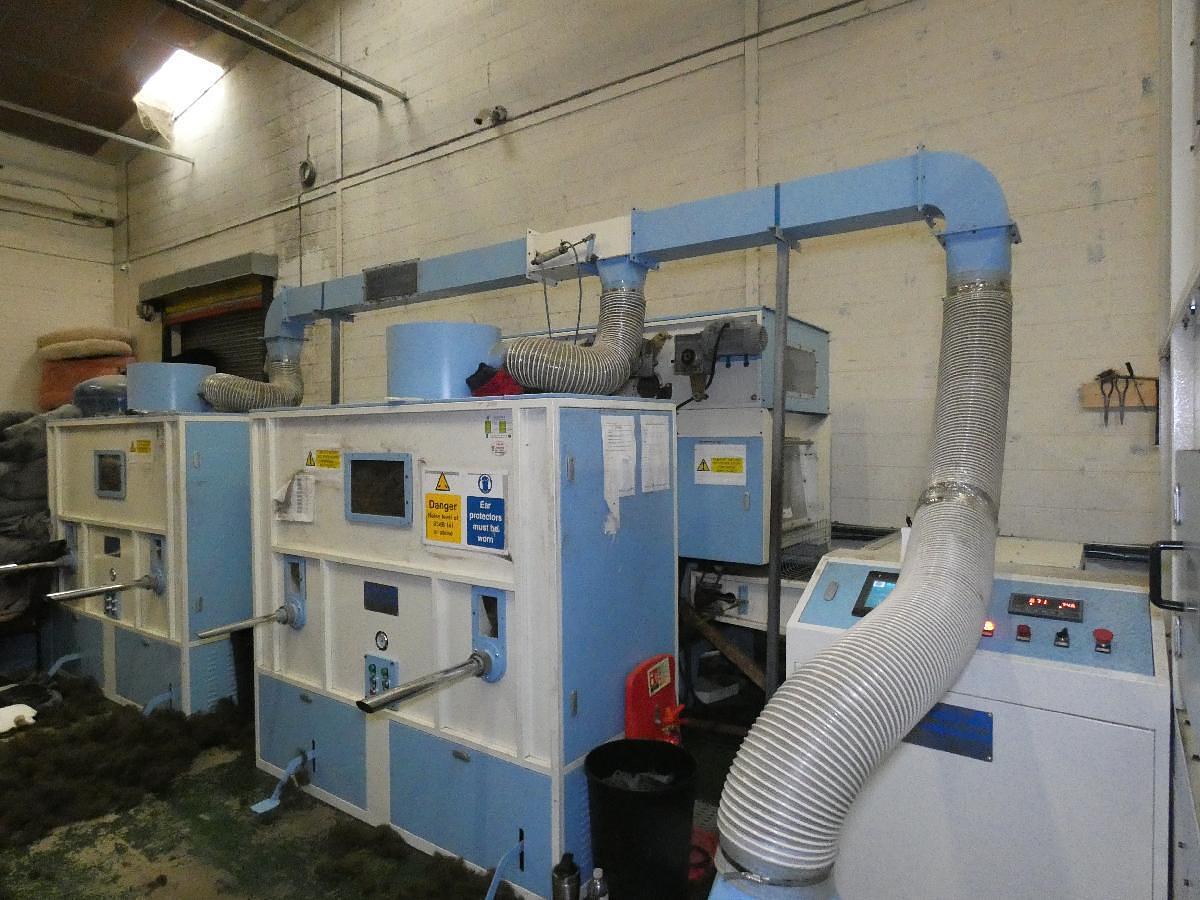 Used Fully automated fibre opening and filling machine