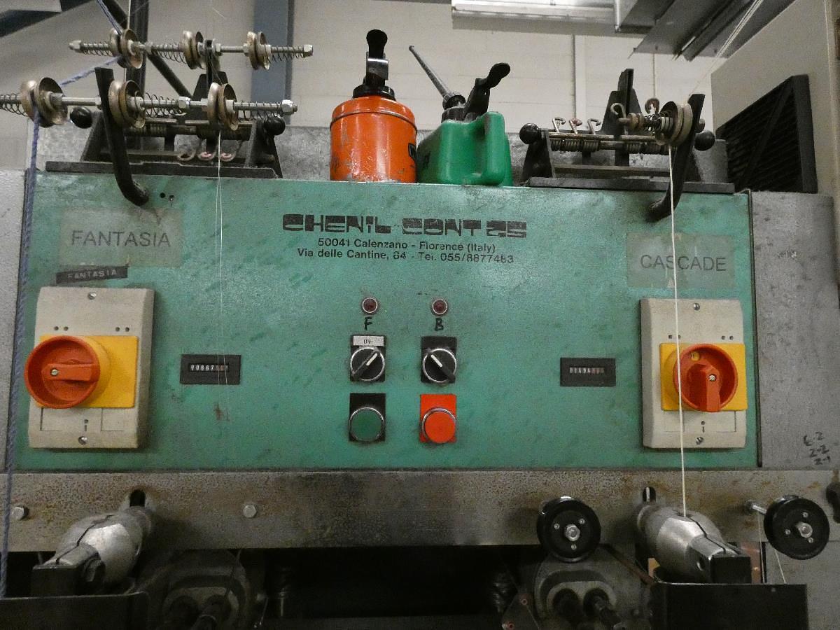 Used 2 Spindle Chenille Twisting Machine, Chenil Contes, 1990