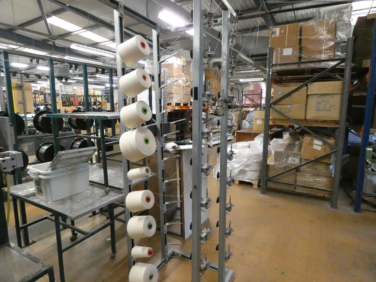 Used 2 Spindle Chenille Twisting Machine, Chenil Contes, 1990