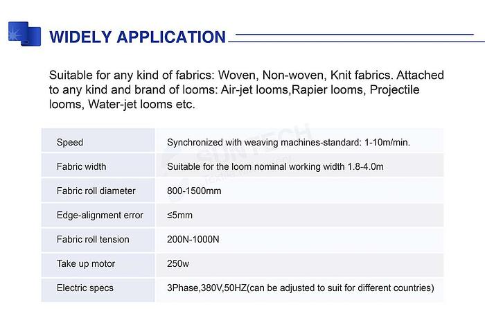 Weaving Loom fabric Batcher with Inspection, G5-LTM-02, New