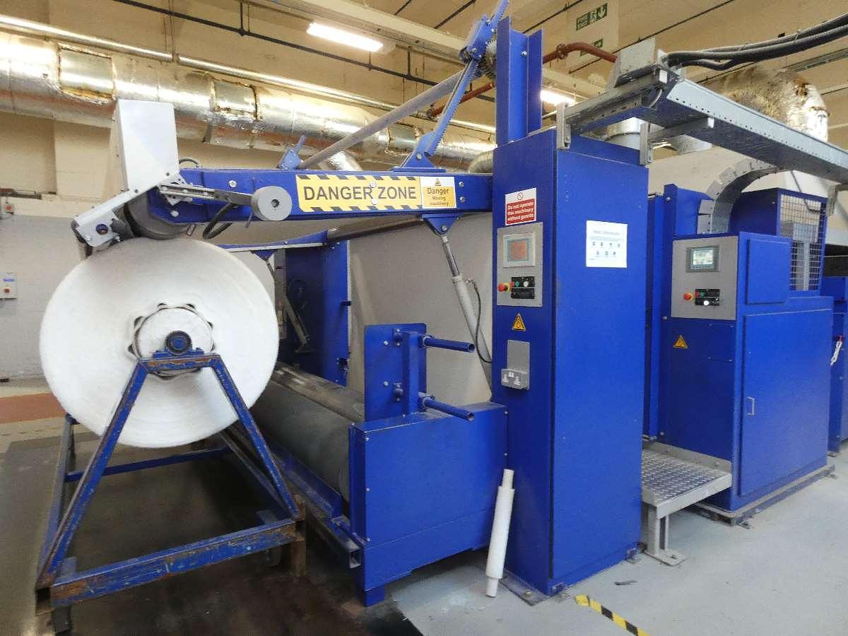 Used 1 x 2.4m Bruckner 8 Bay Gas Stenter with Impregnation padder, 2011