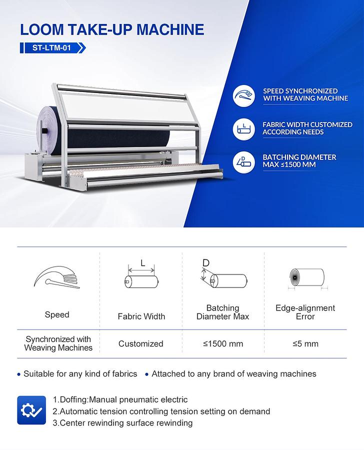 Weaving Loom Fabric Batcher,