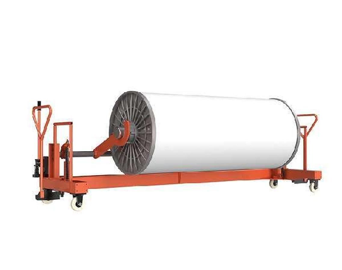 Weaving transport, Hydraulic Warp Beam Lift Trolley, G5-HBT-01