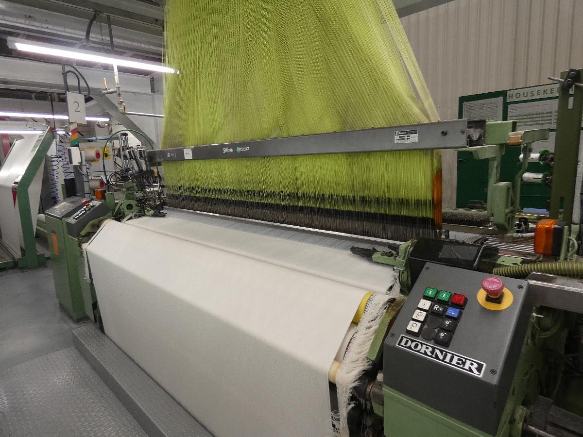 Used 2 x 2.2m Dornier jacquard looms, HTVS4/J with Bonas Jacquard (1344 hooks), 1997