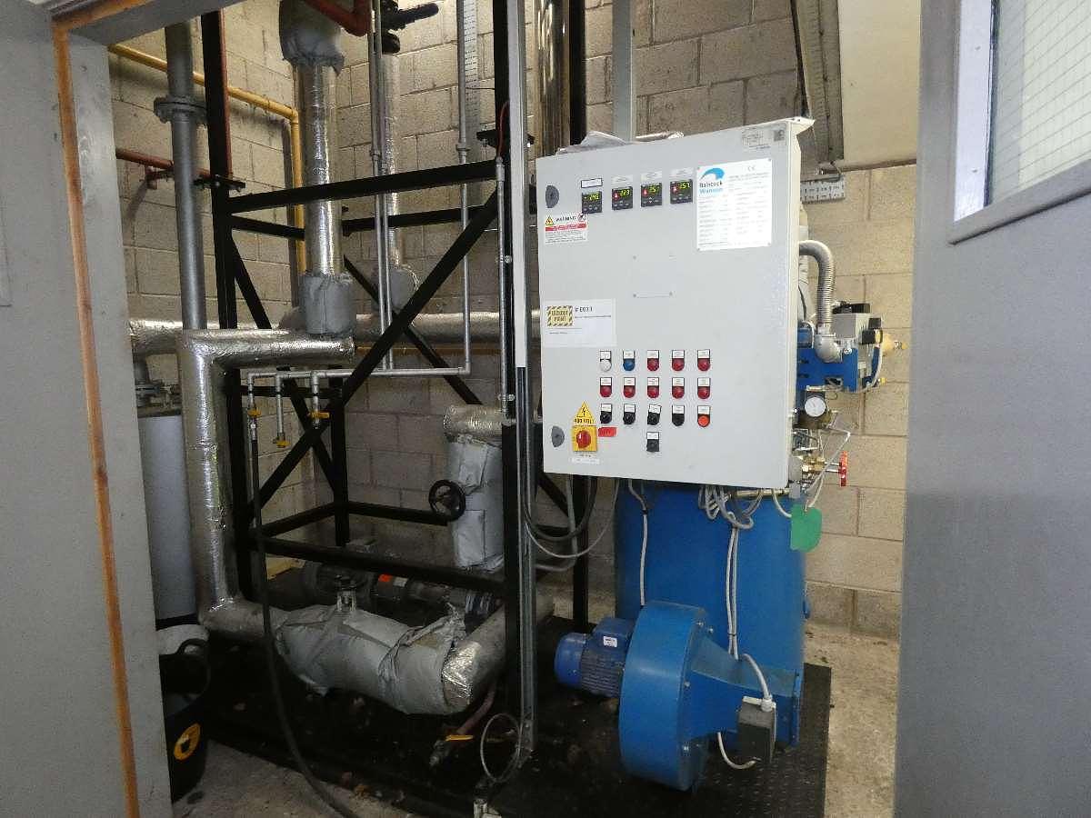 Used 2.4m Wumag Thermal Oil Heat Setting Two Bowl Calendar, 2001 / 2017
