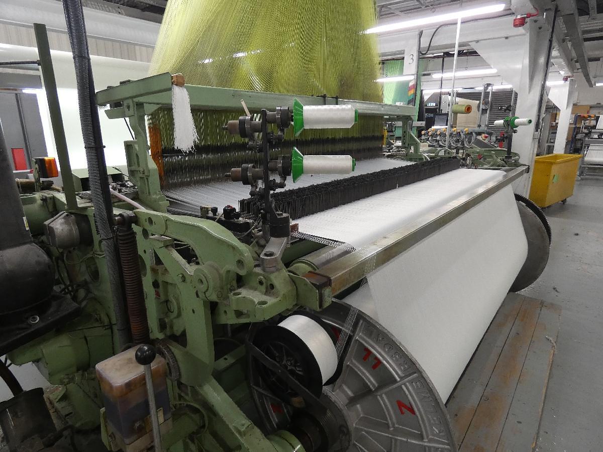 Used 2 x 2.2m Dornier jacquard looms, HTVS4/J with Bonas Jacquard (1344 hooks), 1997