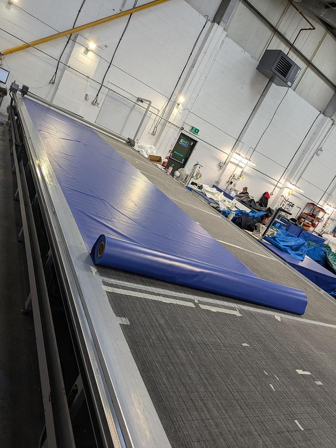Used 1 x 3m x 10m Blackman and White Flatbed Cutting / Plotting Table 