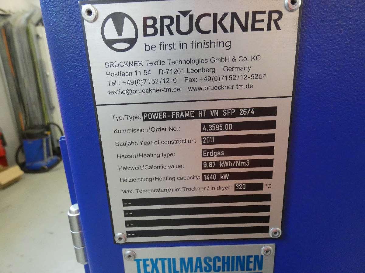 Used 1 x 2.4m Bruckner 8 Bay Gas Stenter with Impregnation padder, 2011
