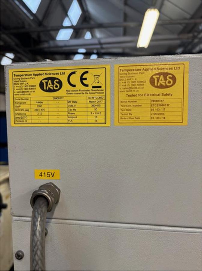Used 1 x TAS Environmental Test Chamber