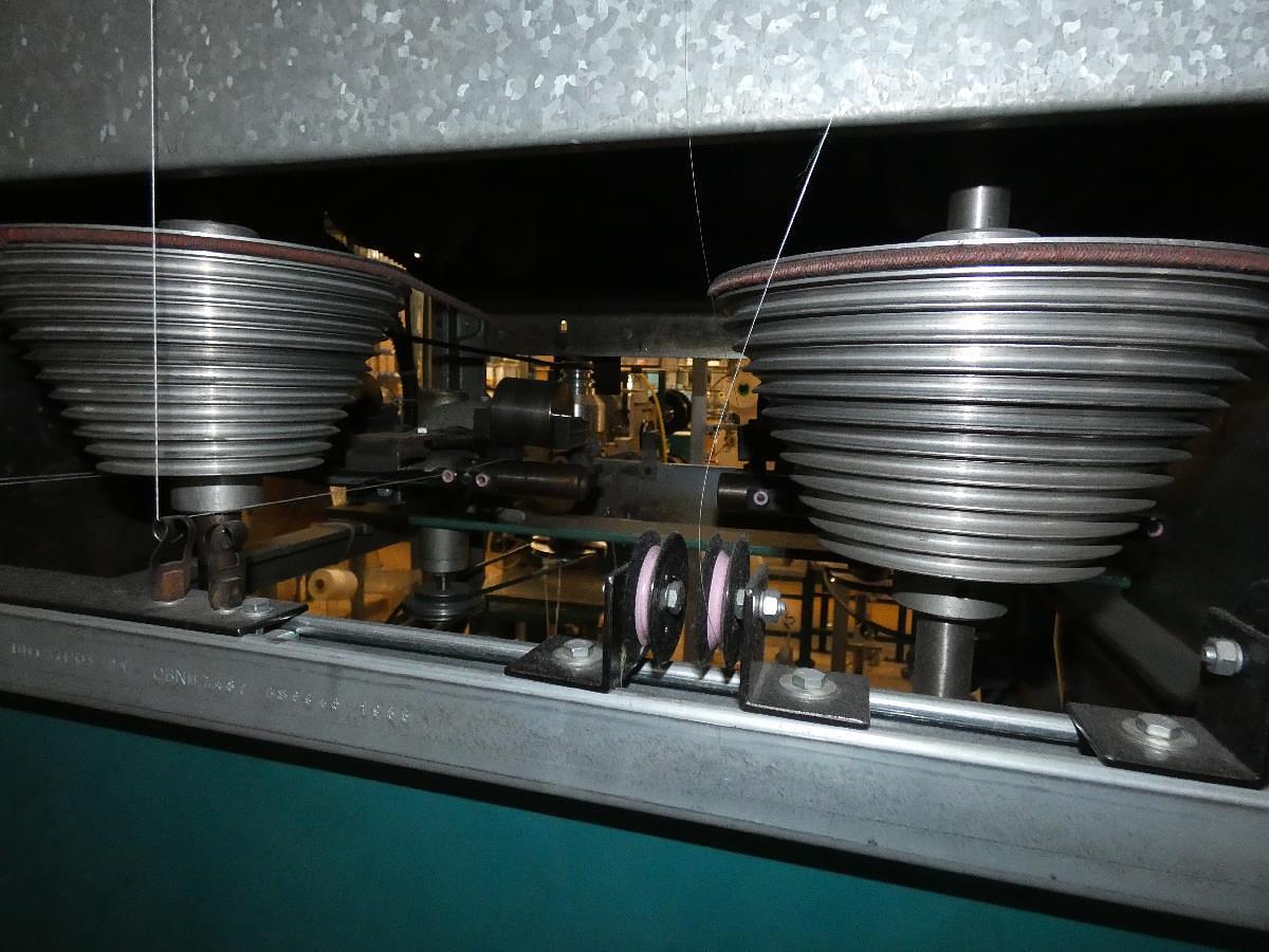 Used 2 Spindle Chenille Twisting Machine, Chenil Contes, 1990