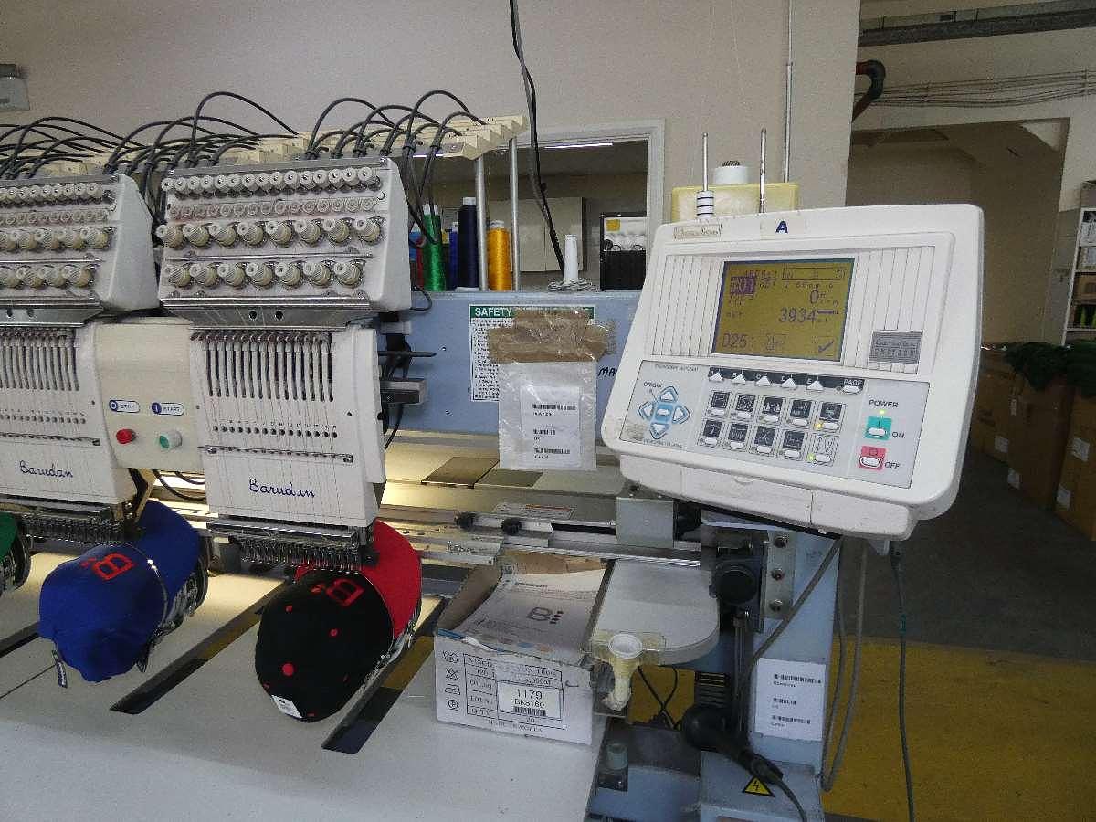 Used 3 x 8 head Barudan Embroidery machines