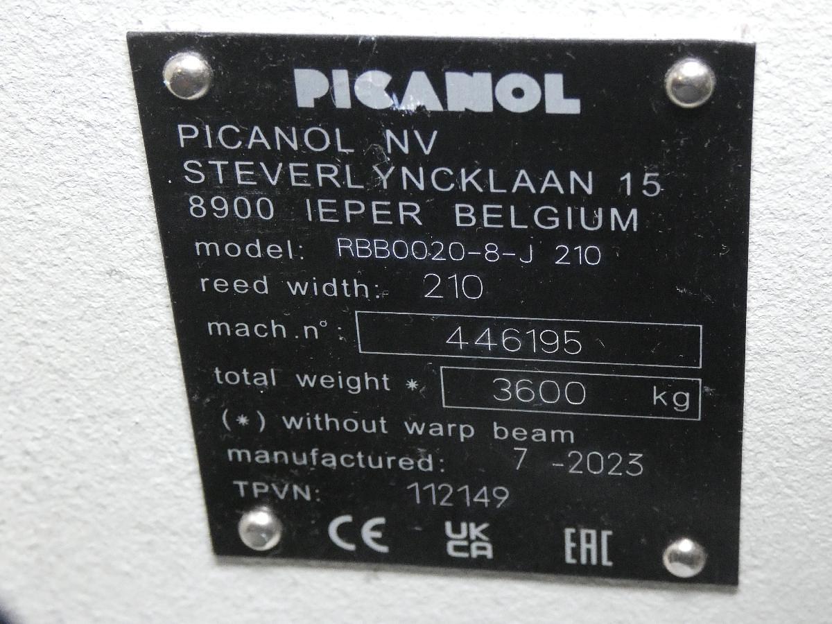 Used 1 x 2.1m Picanol Optimax-I Connect with Staubli Jacquard (LX /6144 Hooks) 2023