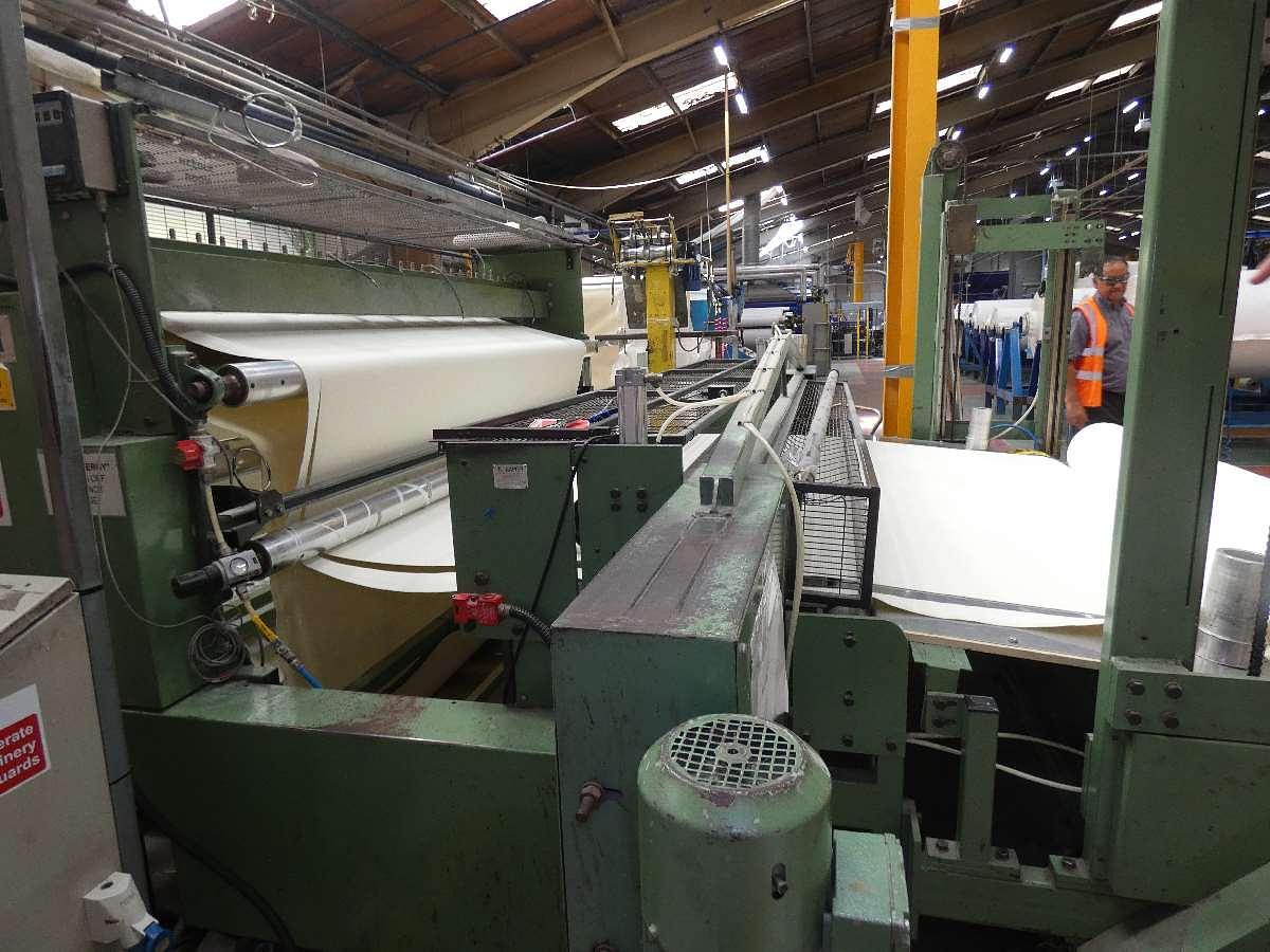 Used 1 x 2.5m Napier Longitudinal Slitter and Cross Cutter, 1999