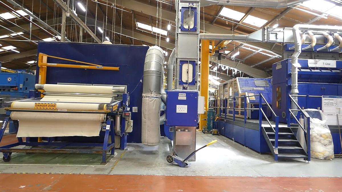 Used 5.5m Trutzschler+Fehrer needle punch, 2004-2013