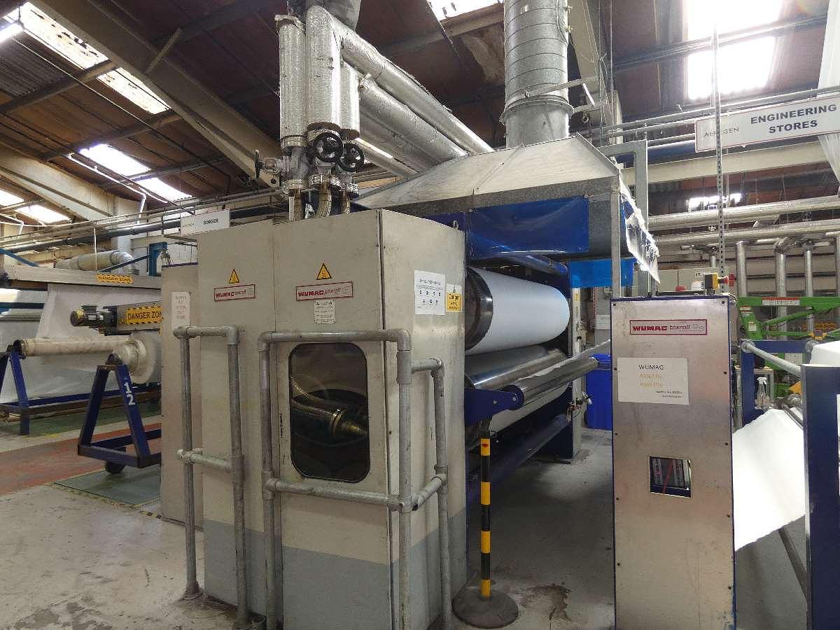 Used 2.4m Wumag Thermal Oil Heat Setting Two Bowl Calendar, 2001 / 2017