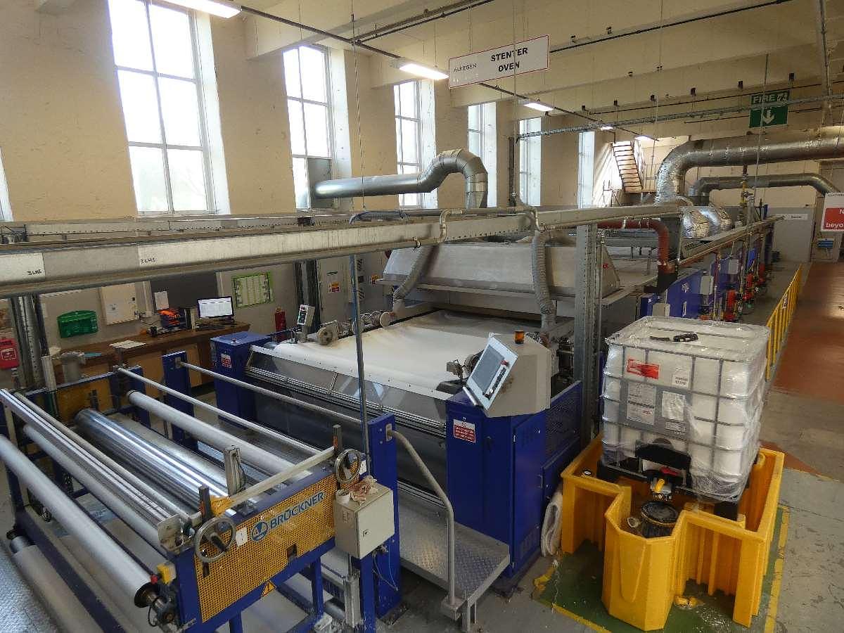 Used 1 x 2.4m Bruckner 8 Bay Gas Stenter with Impregnation padder, 2011